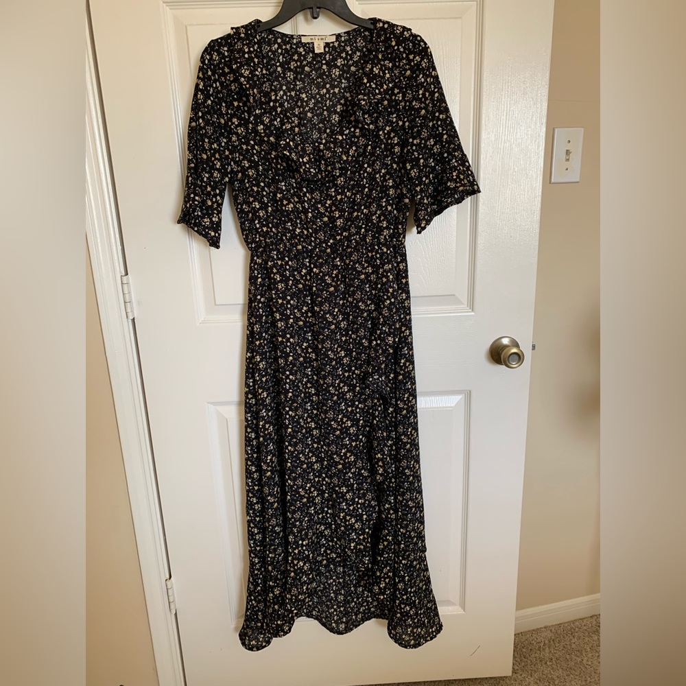 Women’s floral high low ruffle dress